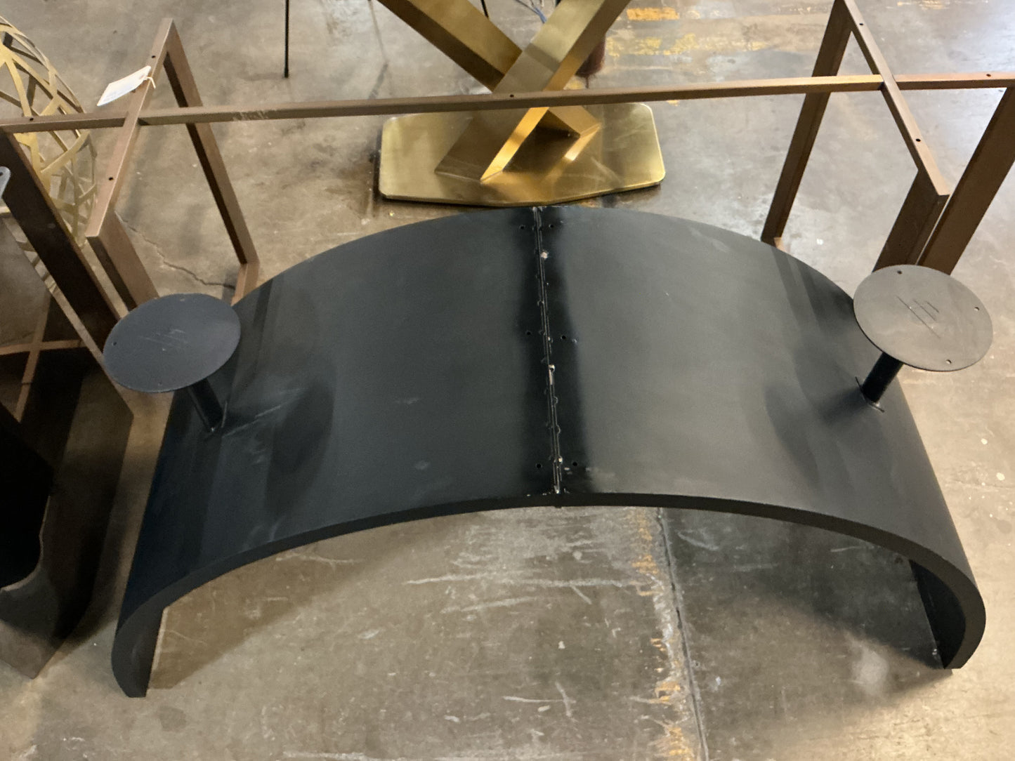 Metal Half Moon Table Base