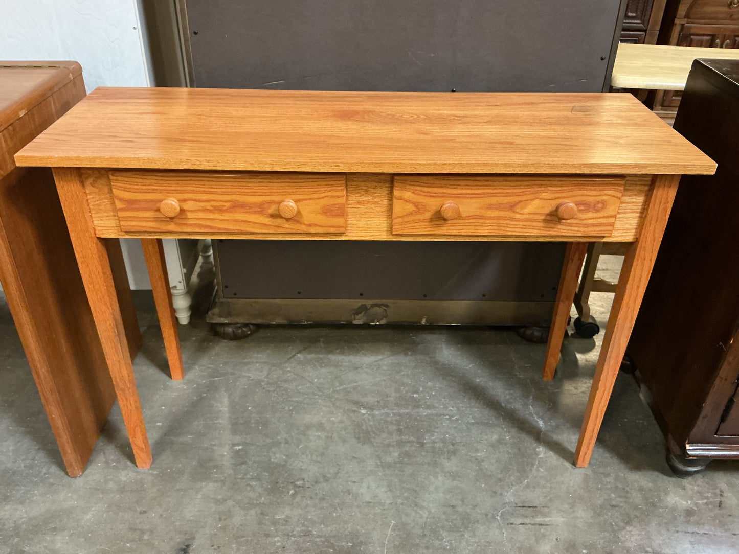 Wood 2 Drawer Sofa Table
