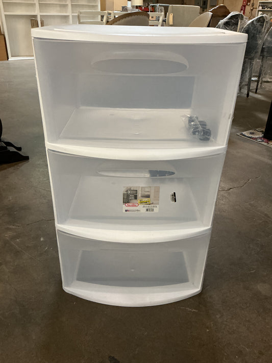 Sterilite 3 Drawer Cart w/Clear Drawers
