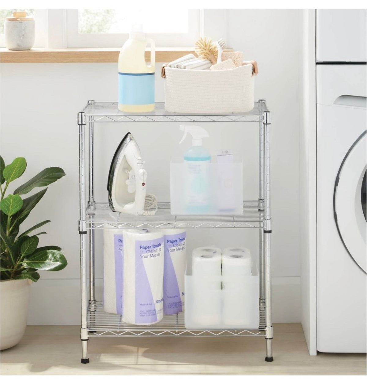 3 Tier Wire Storage Shelves