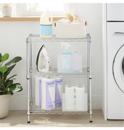 3 Tier Wire Storage Shelves