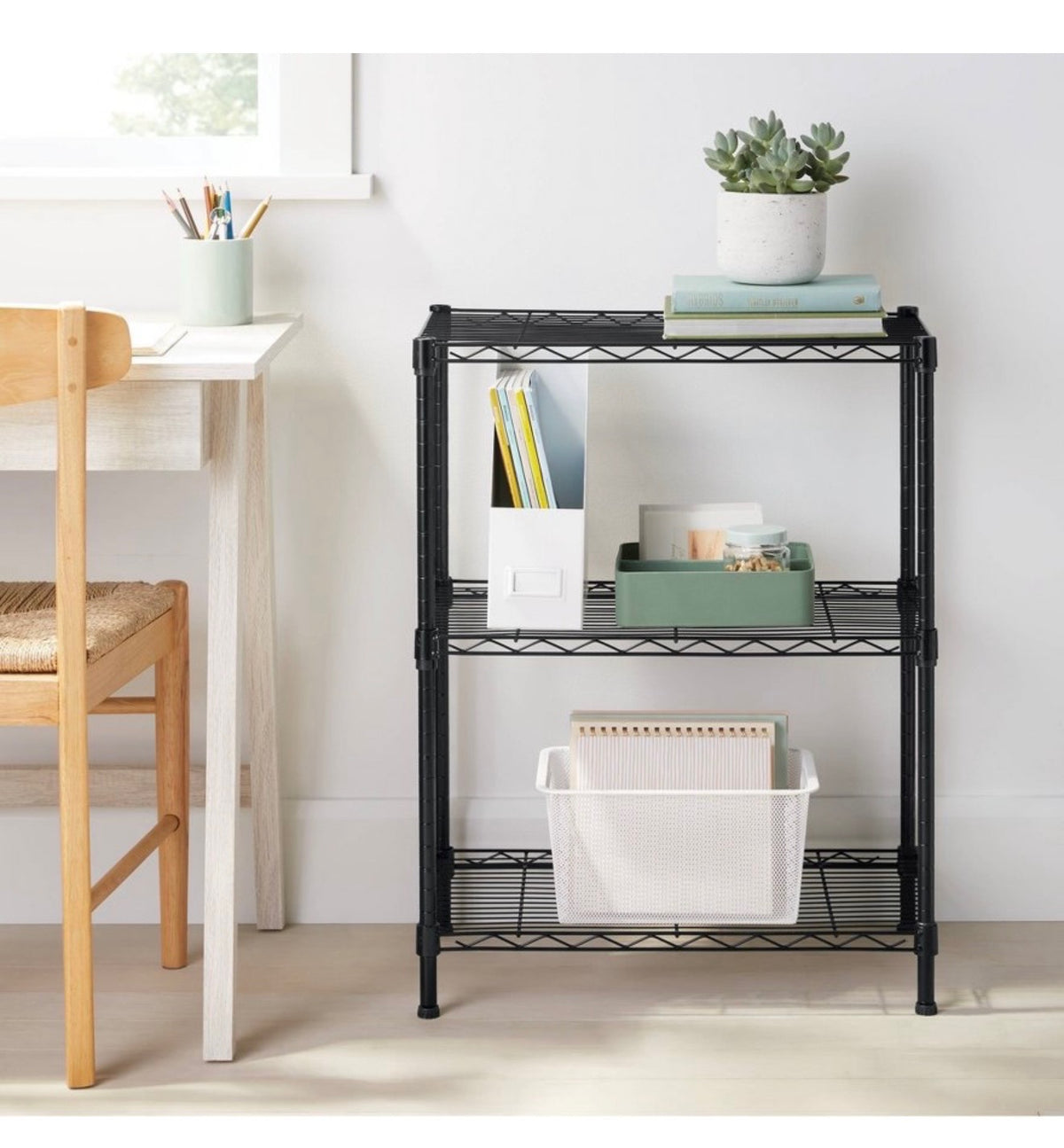 3 Tier Wire Storage Shelves