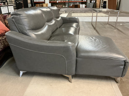 Domio Stone Leather 3 Pc Sectional