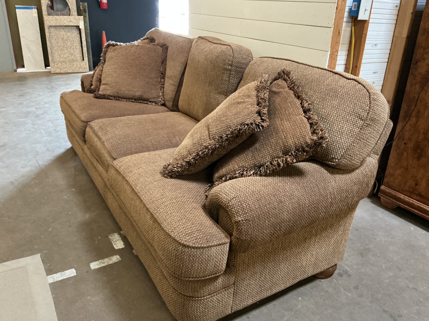 Upholstered Rolled Arm Sofa