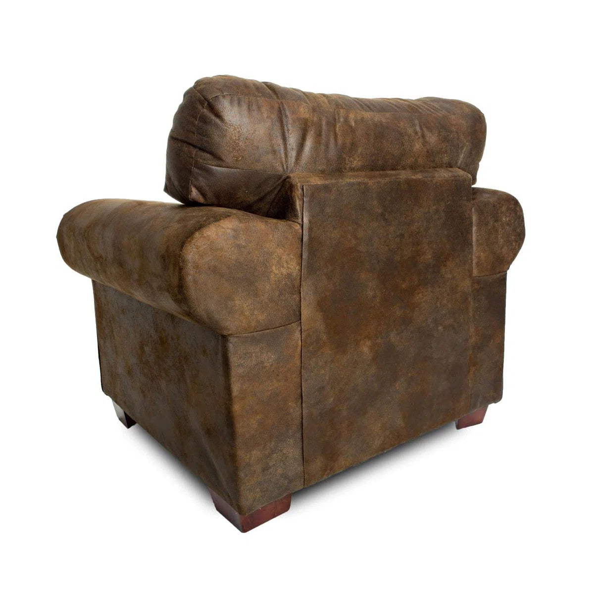 Charlie 44” Genuine Leather Upholstered Armchair