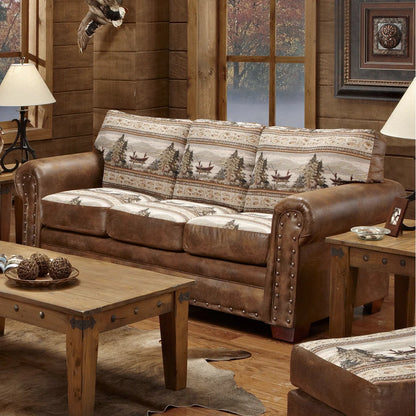 Charlie 88” Round Arms Sofa Bed