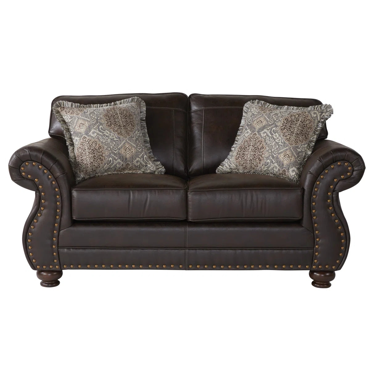 Macalla Upholstered Nailhead Loveseat