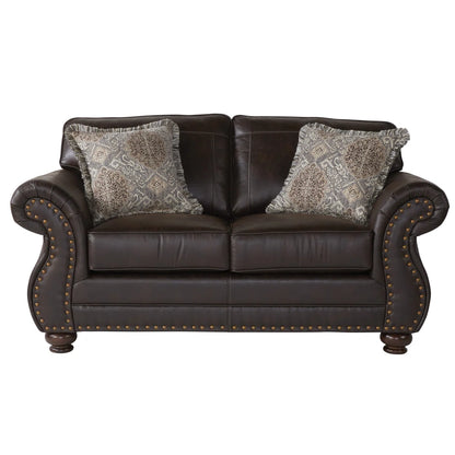 Macalla Upholstered Nailhead Loveseat