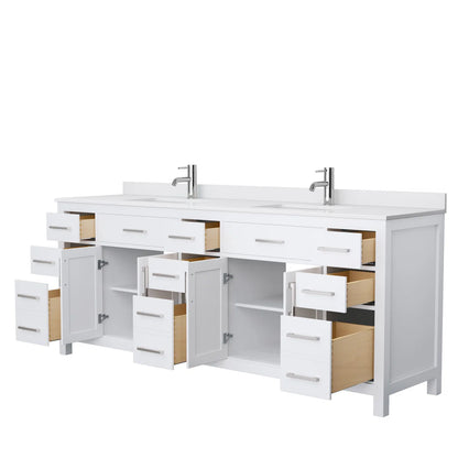 Beckett 84” Freestanding Double Bathroom Vanity