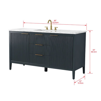 Emma 60” Single Bathroom Vanity