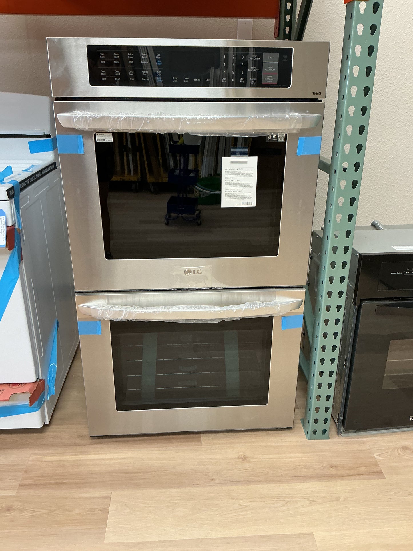 LG 9.4 cu. ft. Electric Double Wall Oven-Stainless Steel