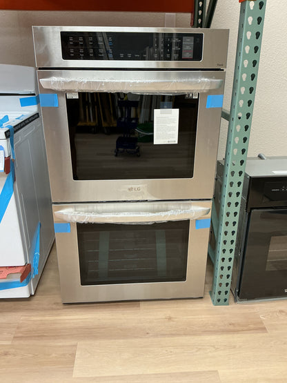 LG 9.4 cu. ft. Electric Double Wall Oven-Stainless Steel