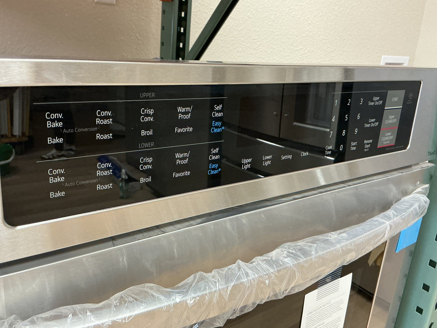 LG 9.4 cu. ft. Electric Double Wall Oven-Stainless Steel