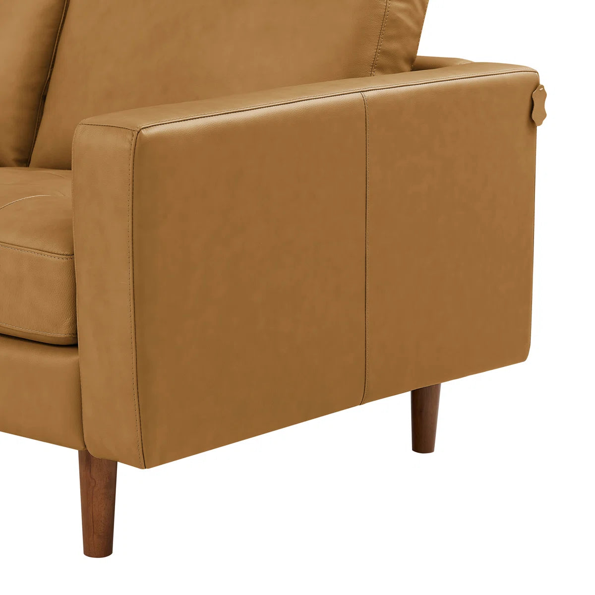 Allysson 174” Leather Modular Corner Sectional w/Ottoman
