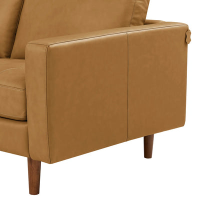 Allysson 174” Leather Modular Corner Sectional w/Ottoman
