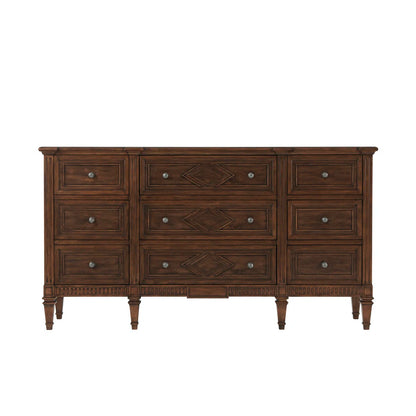 Laurent 9-Drawer Solid Wood Dresser