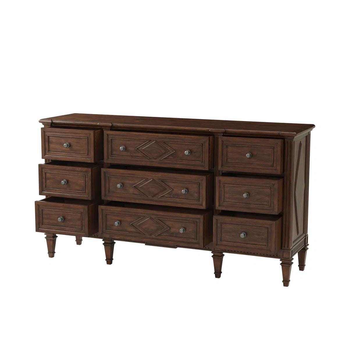 Laurent 9-Drawer Solid Wood Dresser