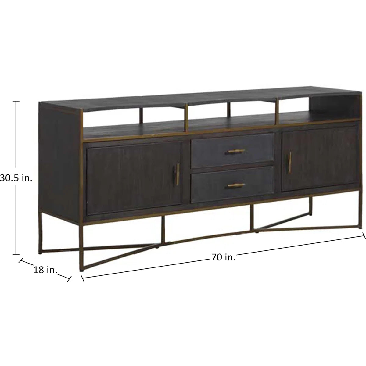 Gabby Home Jameson Media Cabinet