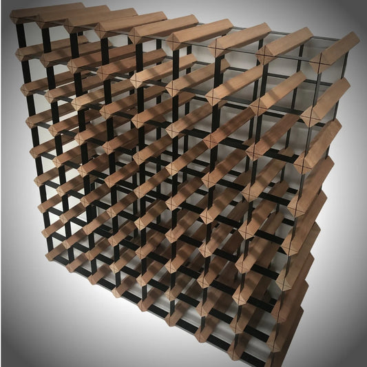 72 Bottle Timber Wine Rack (Hardwood Finish)