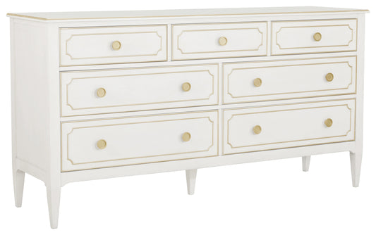 Camille 7 Drawer Solid Wood Dresser