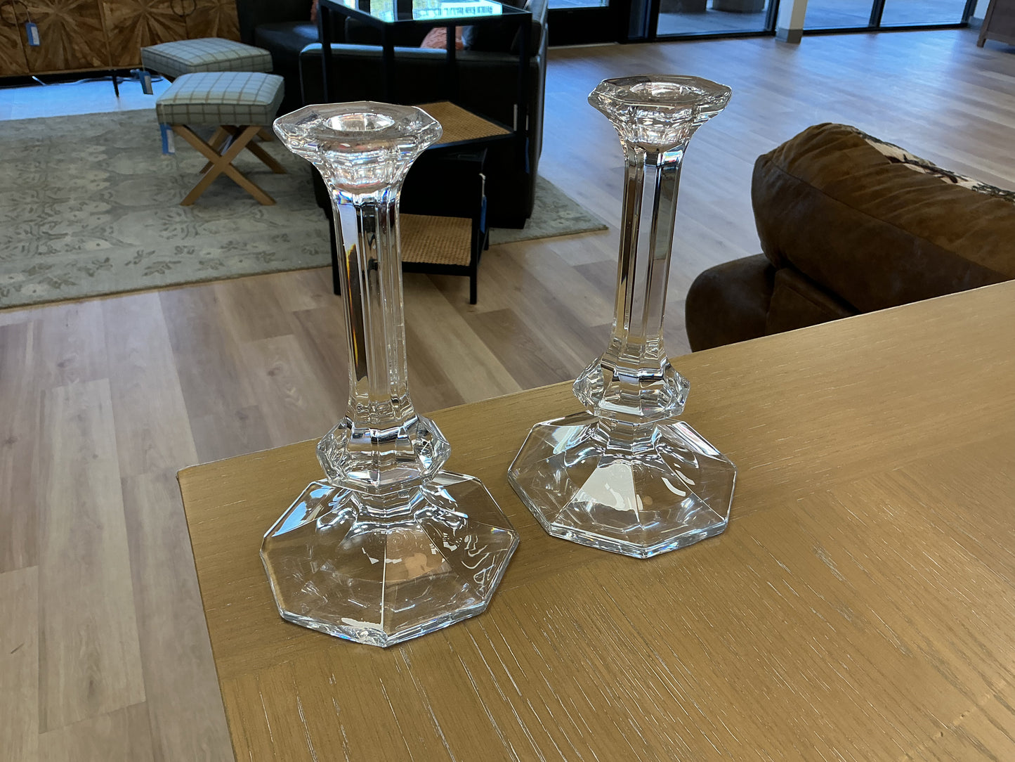 Val Saint Lambert Candlestick Holders (Set of 2)