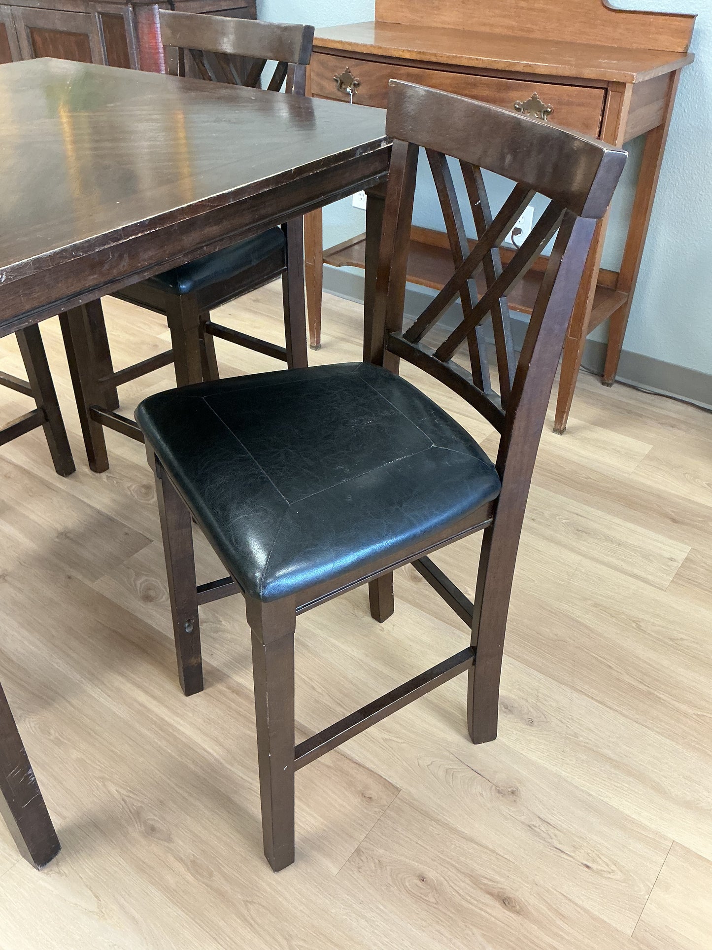 Solid Wood 5pc Counter Height Dining Set