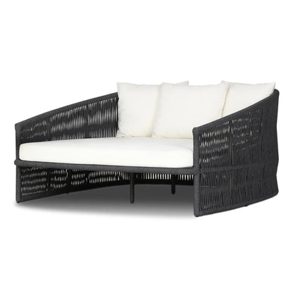 Ailena Rounded Back Wicker Patio Daybed