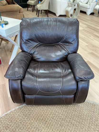 Cascade Over-Sized Manuel Leather Recliner