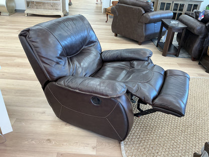 Cascade Over-Sized Manuel Leather Recliner
