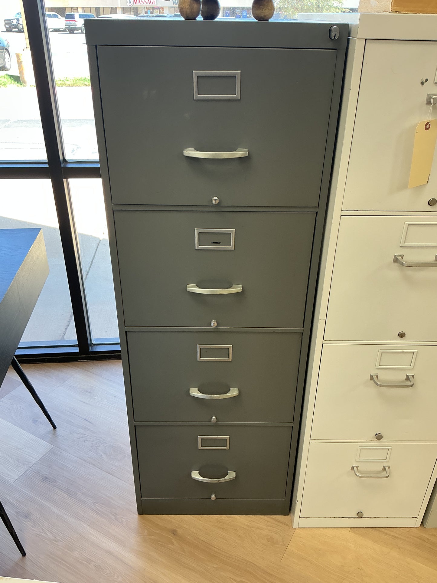 Metal 4-Drawer Vertical File Cabinet w/Key