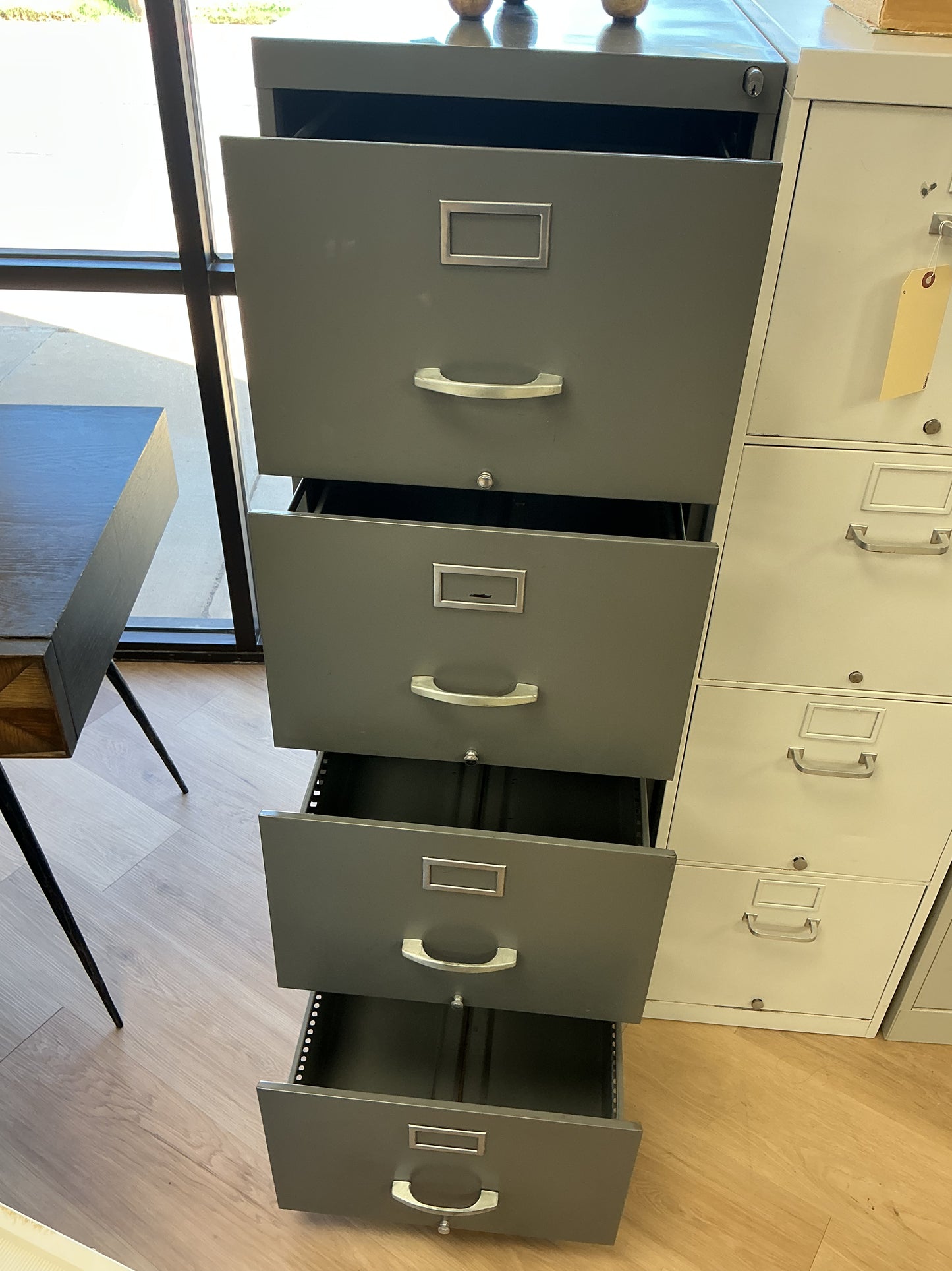 Metal 4-Drawer Vertical File Cabinet w/Key