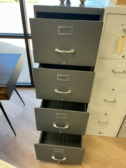 Metal 4-Drawer Vertical File Cabinet w/Key