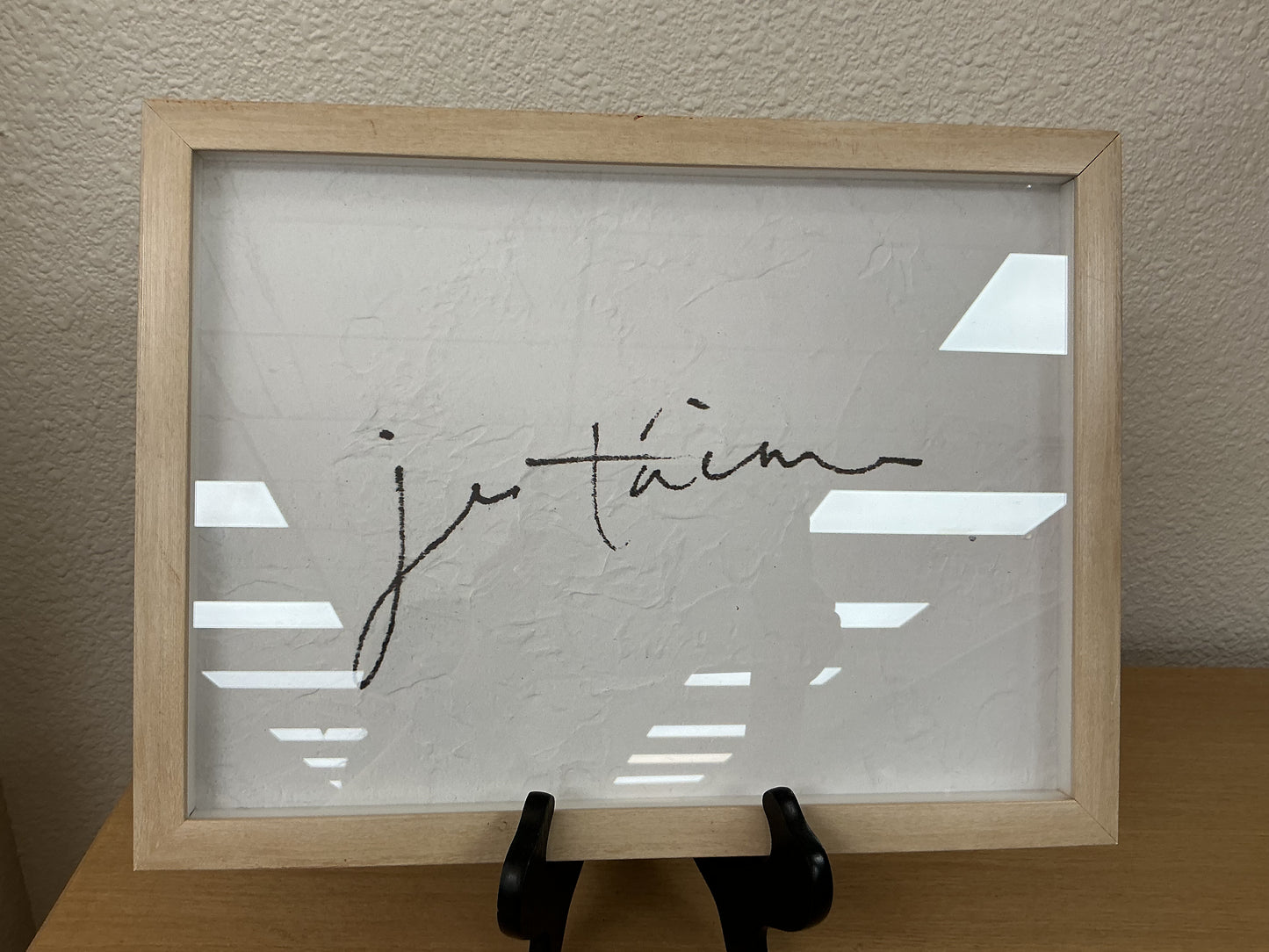 French “Je t’aime” Framed Print