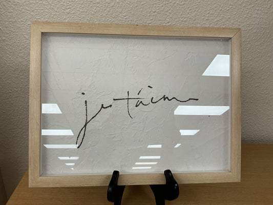 French “Je t’aime” Framed Print