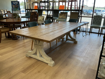 Anderia 96” Pine Wood Dining Table