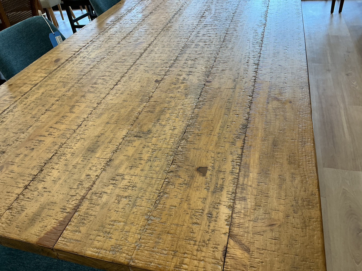 Anderia 96” Pine Wood Dining Table