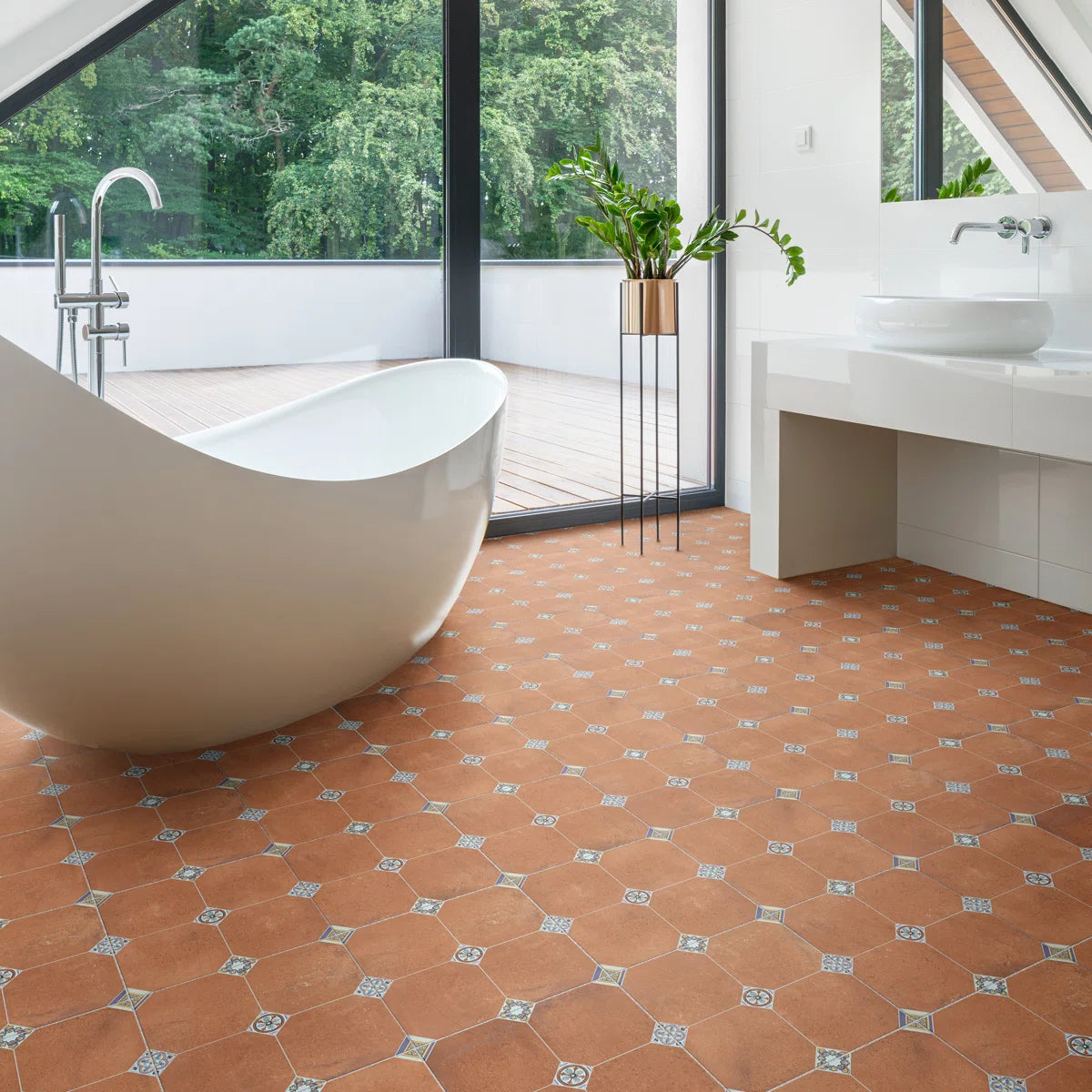 Manises Decor Cuero 13” x 13” Porcelain Tile