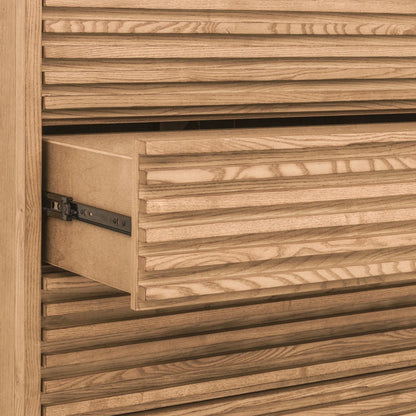 Finnian 5 Drawer Wood Dresser