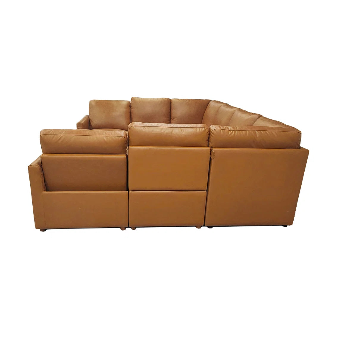 Genuine Leather Match Power Reclining Sectional