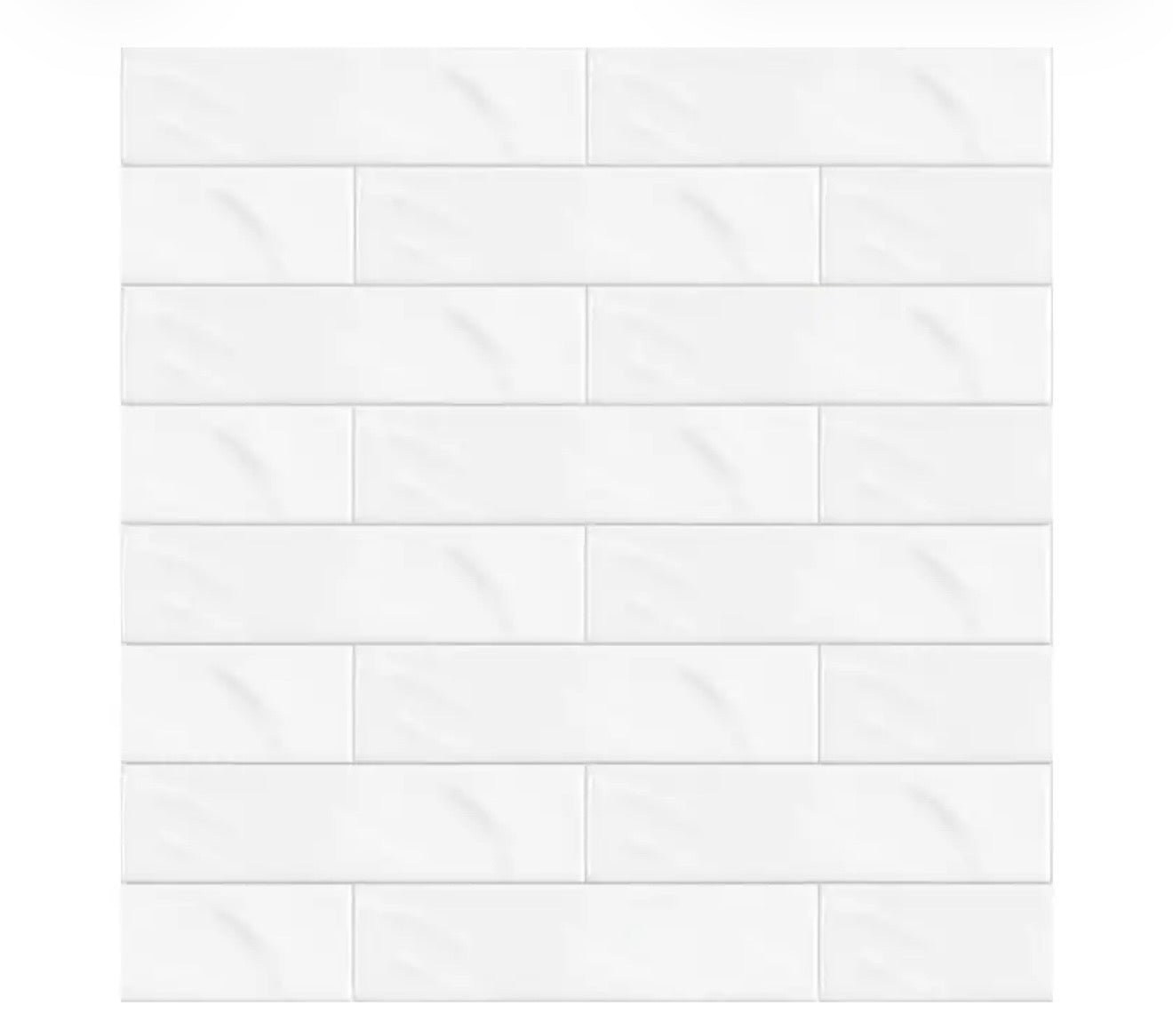 Satori Pearl White 3” x 12” Ceramic Subway Wall Tile (3 boxes)