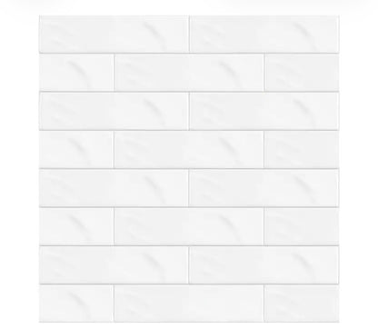 Satori Pearl White 3” x 12” Ceramic Subway Wall Tile (3 boxes)