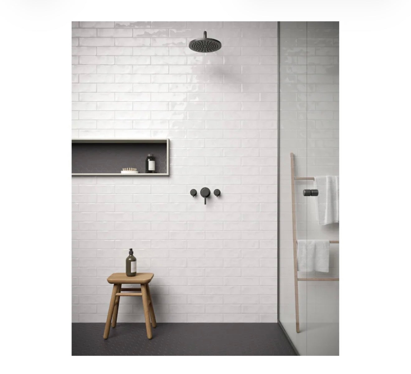 Satori Pearl White 3” x 12” Ceramic Subway Wall Tile (3 boxes)