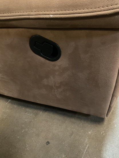Oversized Suede Recliner