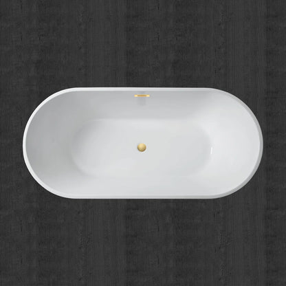 Woodbridge 67” x 32” Freestanding Soaking Acrylic Tub
