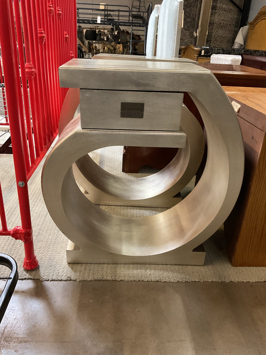 Omega Silver Leaf Side Table