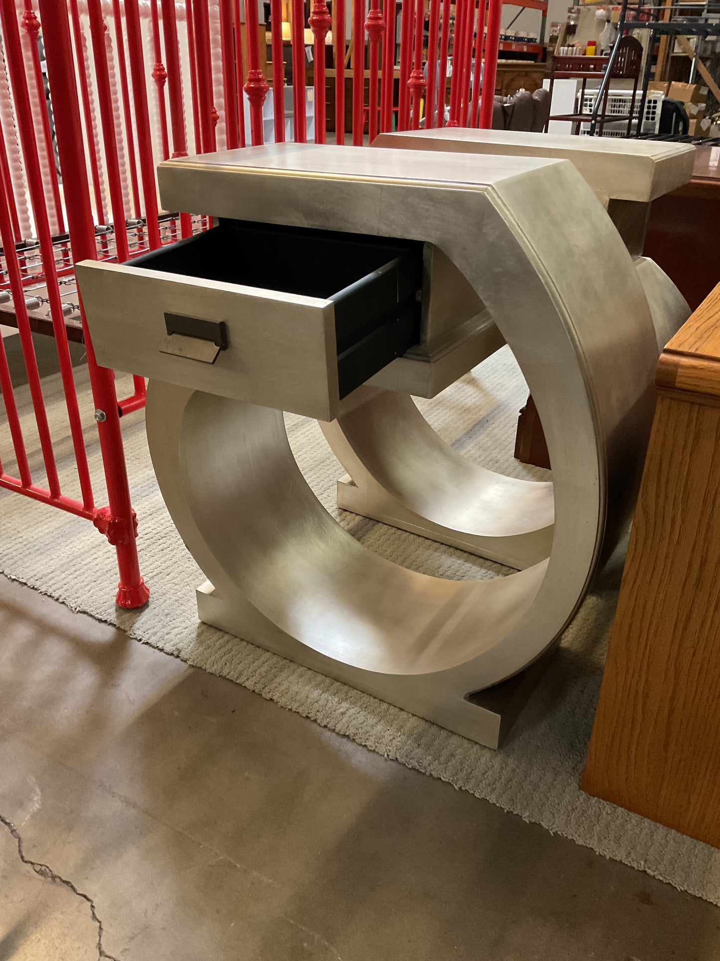 Omega Silver Leaf Side Table