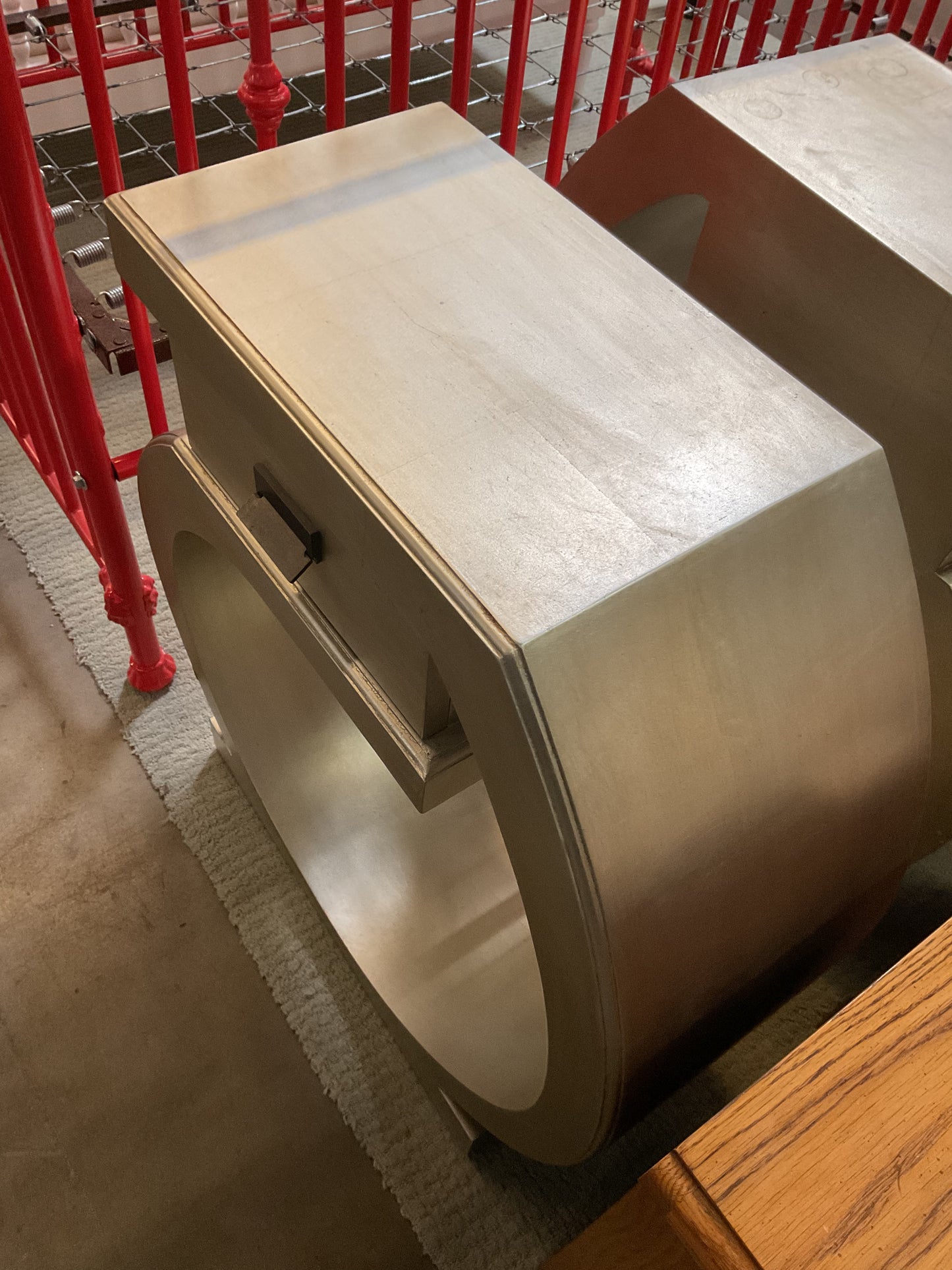 Omega Silver Leaf Side Table