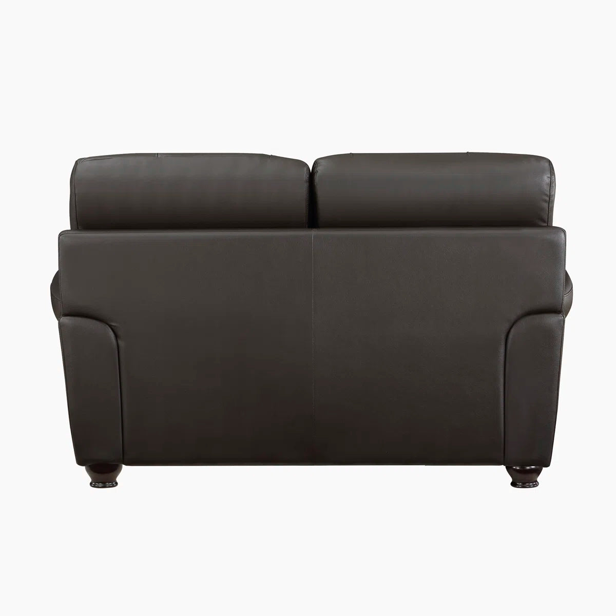 Neoga Leather Roll Arm Loveseat