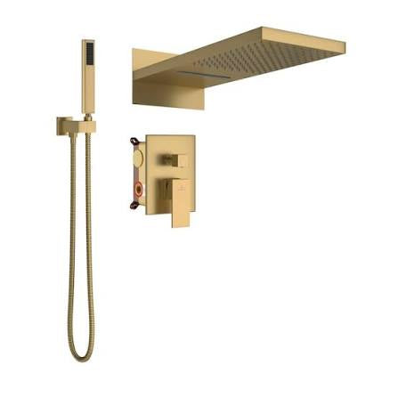 CASAINC 3-Spray Patterns Wall Mount Dual Shower Heads