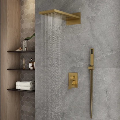 CASAINC 3-Spray Patterns Wall Mount Dual Shower Heads